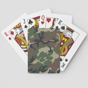 Jeu De Cartes camouflage vert Brown