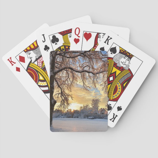 Jeu De Cartes Campagne D'Hiver En Lettonie (dos)