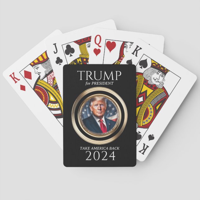 Jeu De Cartes Campagne Donald Trump 2024 Collectible (dos)