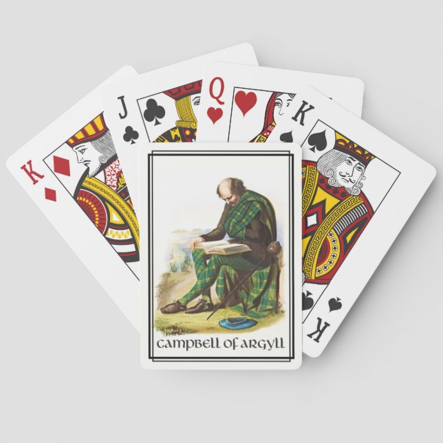 Jeu De Cartes Campbell de Argyll Classic Scotland (dos)