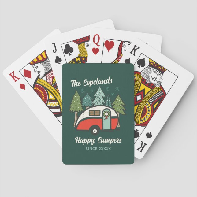 Jeu De Cartes Camper Happy Personnalisé (dos)