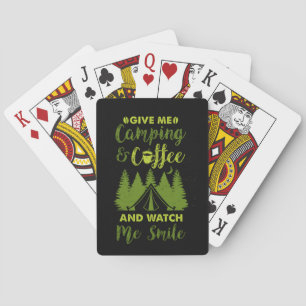 Jeu De Cartes Camping Camper Cadeau de café