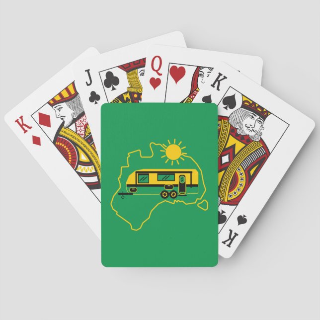 Jeu De Cartes Camping Caravan australien (dos)