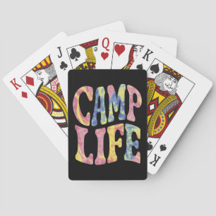 Jeu De Cartes Camping Filles d'été Camp Life Tie-Die Rétro