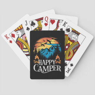 Jeu De Cartes Camping heureux Rétro Vintage Équipe de camping co