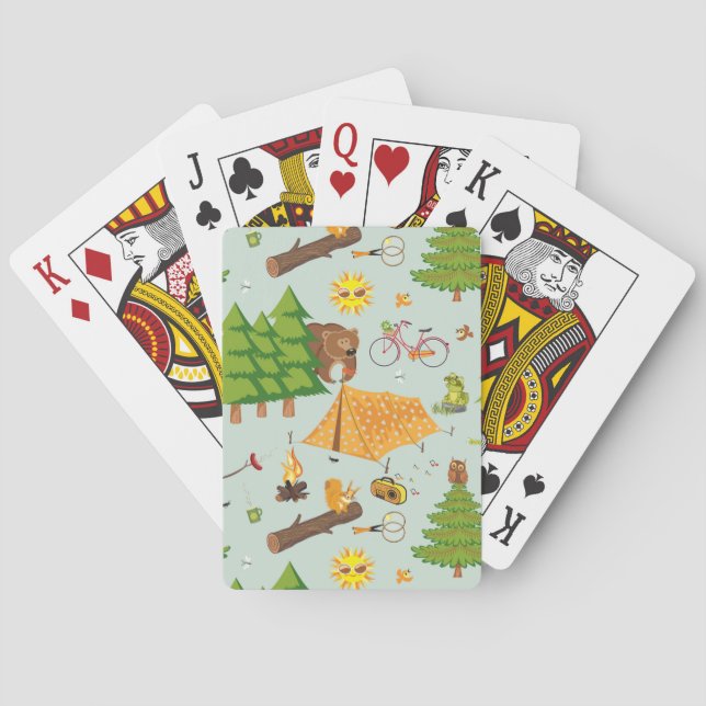 Jeu De Cartes Camping Pattern (dos)
