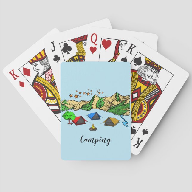 Jeu De Cartes Camping Playing Cards (dos)