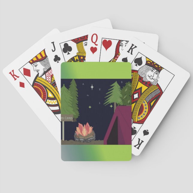 Jeu De Cartes Camping sous tente (dos)