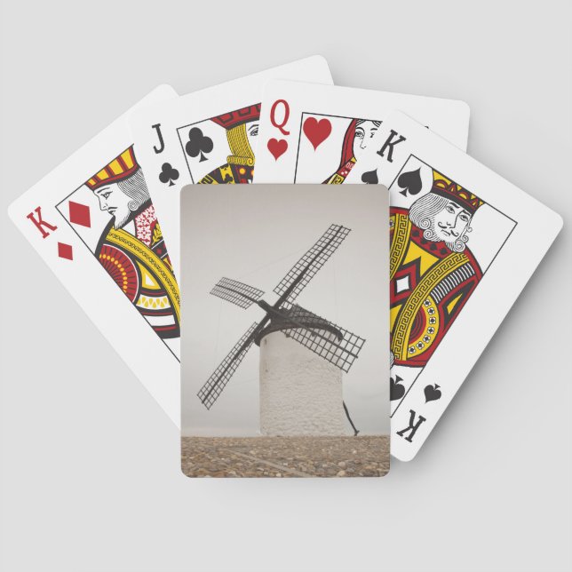 Jeu De Cartes Campo de Criptana, anciens moulins à vent de La Ma (dos)