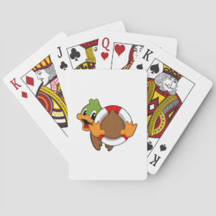 Jeu De Cartes Canard avec anneau de nage