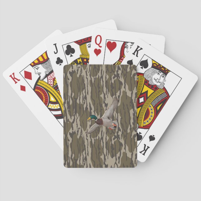 Jeu De Cartes Canard colvert Bas atterrit Camo Saison de chasse (dos)