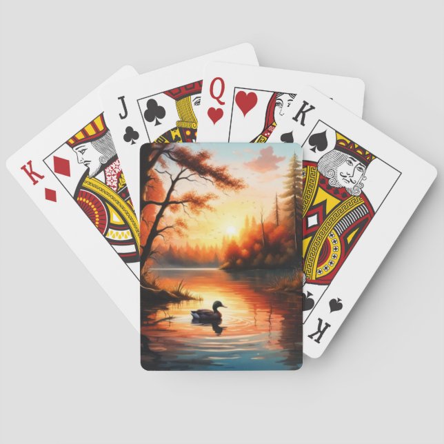 Jeu De Cartes Canard dans un étang (dos)