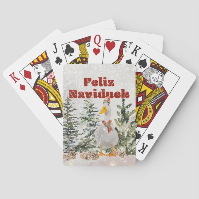 Jeu De Cartes Canard de Noël (dos)