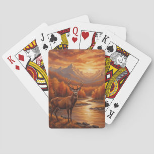 Jeu De Cartes Canard orange élant drôle buck cerf chasse base