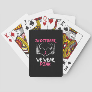 Jeu De Cartes Cancer du sein Squelette Coeur de la main Nous por
