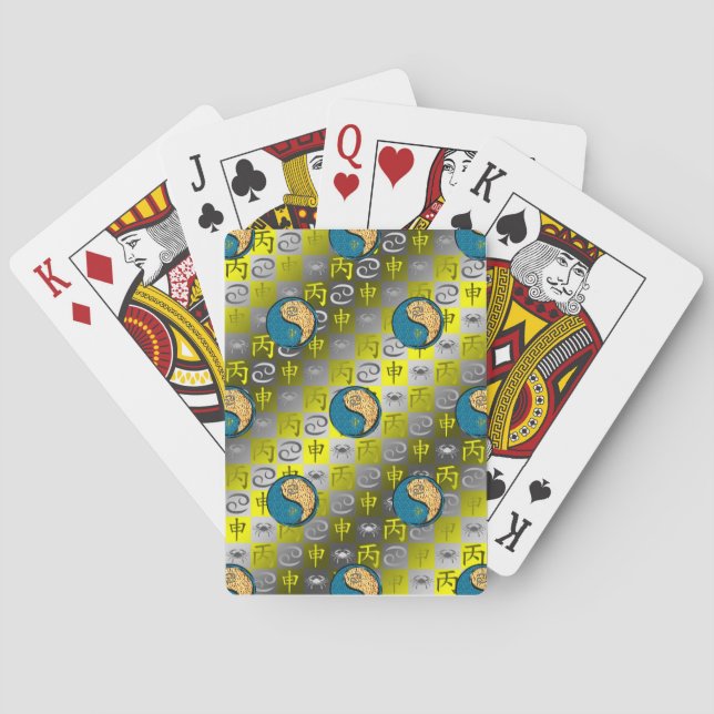 Jeu De Cartes Cancer & Singe de Feu (dos)