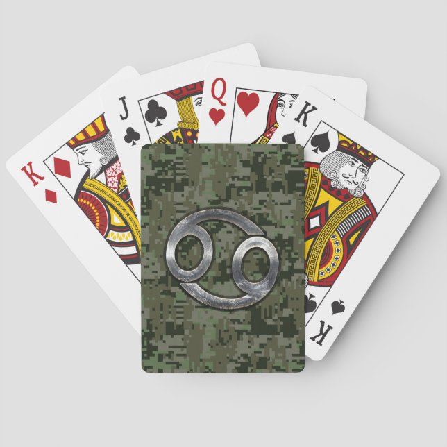 Jeu De Cartes Cancer Zodiac Connexion Olive Green Camion numériq (dos)