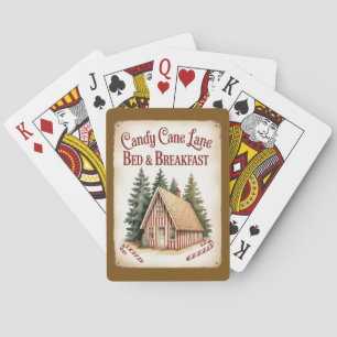Jeu De Cartes Candy Cane Lane Bed & Breakfast Maison d'Hiver