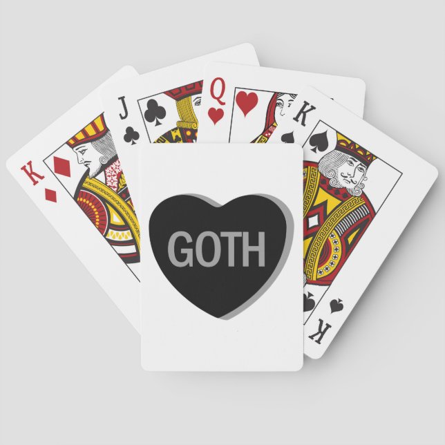 Jeu De Cartes Candy Heart - Goth (dos)