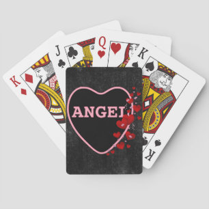 Jeu De Cartes Candy rose Angel Coeur Valentine Design 2