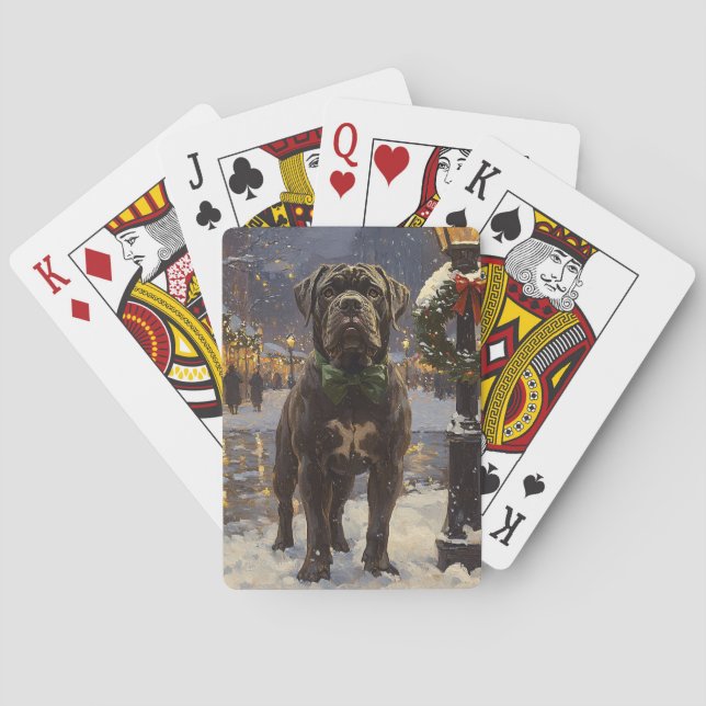 Jeu De Cartes Canne Corso Noël (dos)