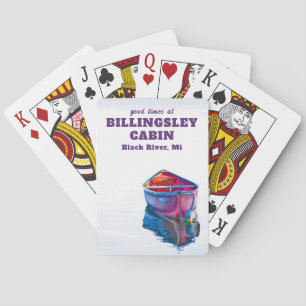 Jeu De Cartes Canot rouge bons temps