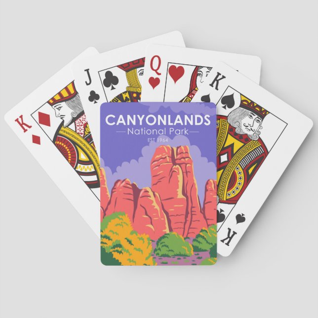 Jeu De Cartes Canyonlands National Park Utah Vintage (dos)