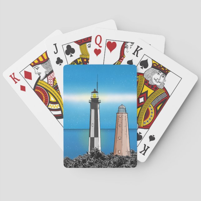 Jeu De Cartes Cape Henry Lighthouse Virginia Chesapeake Bay (dos)