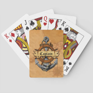 Jeu De Cartes Capitaine Anchor et roue