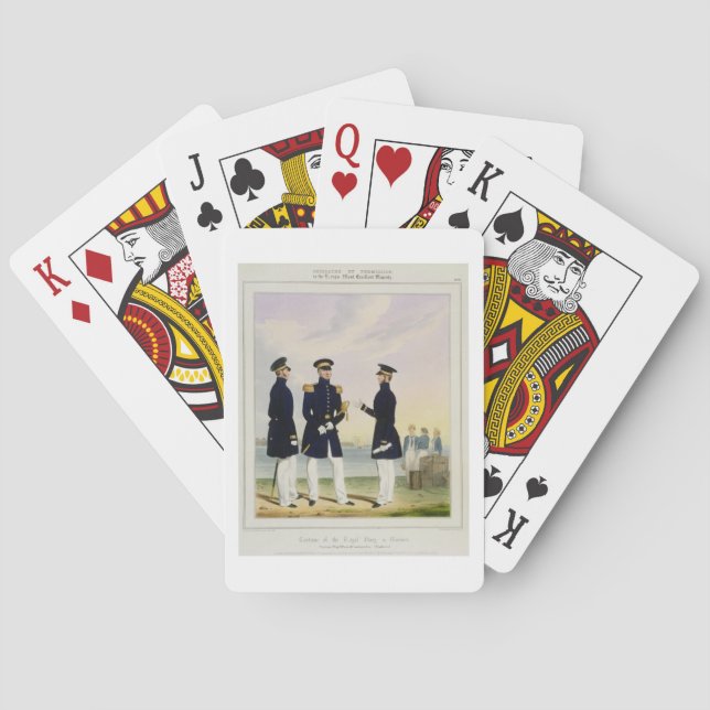 Jeu De Cartes Capitaine, officier général et commandant (tenue d (dos)