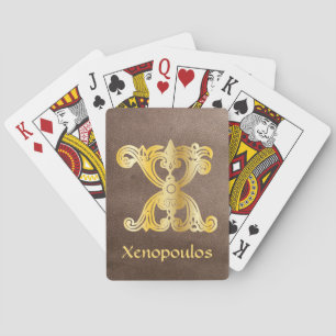 Jeu De Cartes Capitale décorative botanique médiévale X