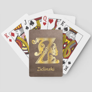 Jeu De Cartes Capitale décorative botanique médiévale Z
