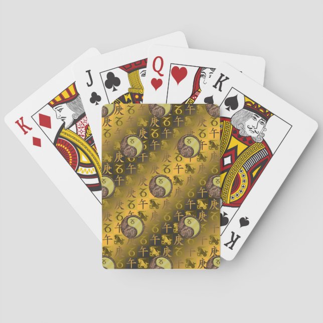 Jeu De Cartes Capricorne & Cheval de Métal (dos)