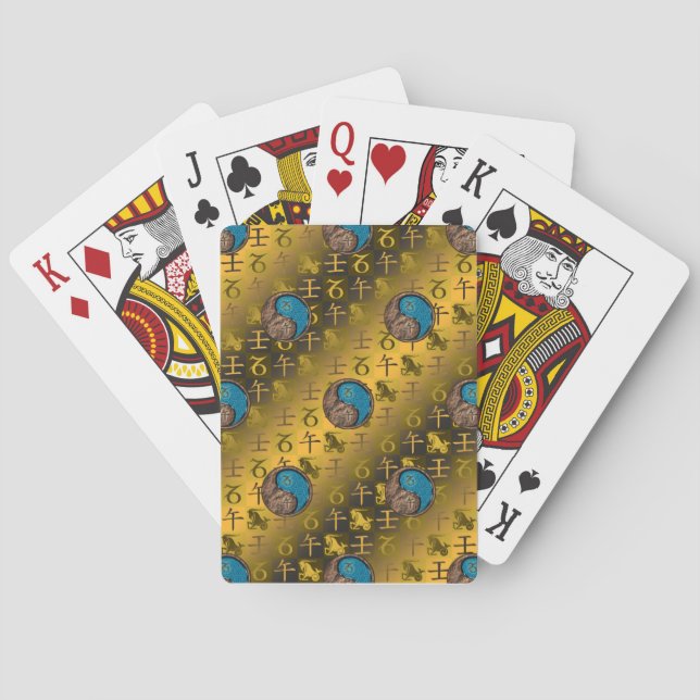 Jeu De Cartes Capricorne & Cheval d'eau (dos)