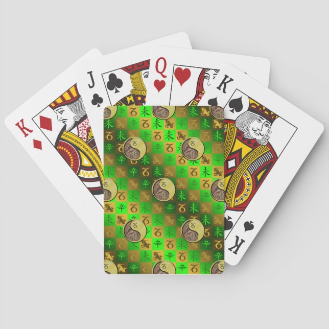 Jeu De Cartes Capricorne & Chèvre Métal (dos)