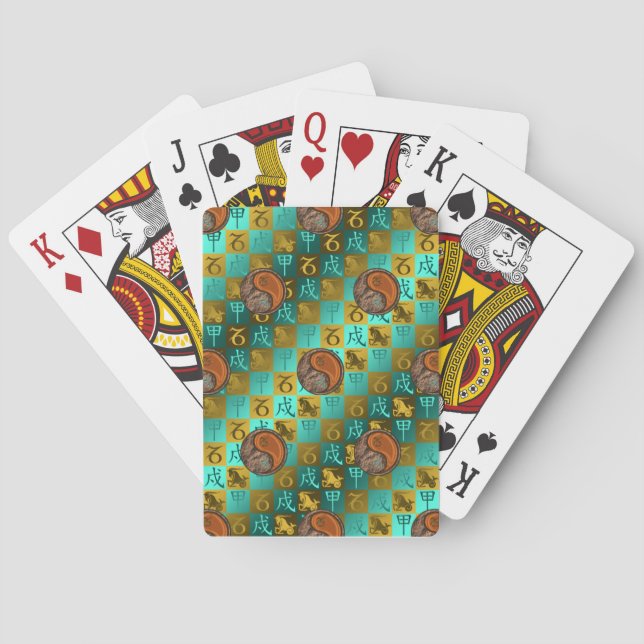 Jeu De Cartes Capricorne & Chien de Bois (dos)
