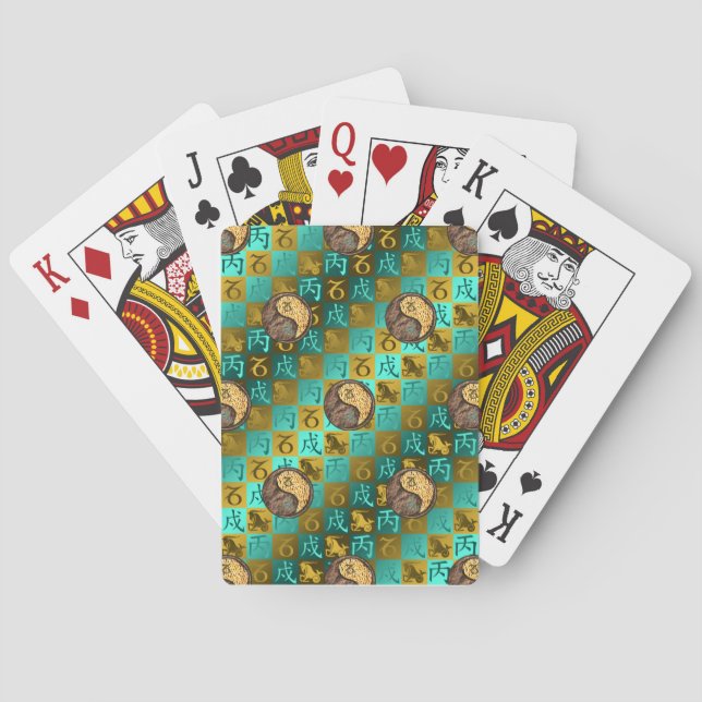 Jeu De Cartes Capricorne & Chien de Feu (dos)