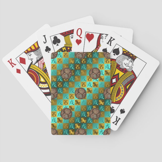 Jeu De Cartes Capricorne & Chien de Terre (dos)