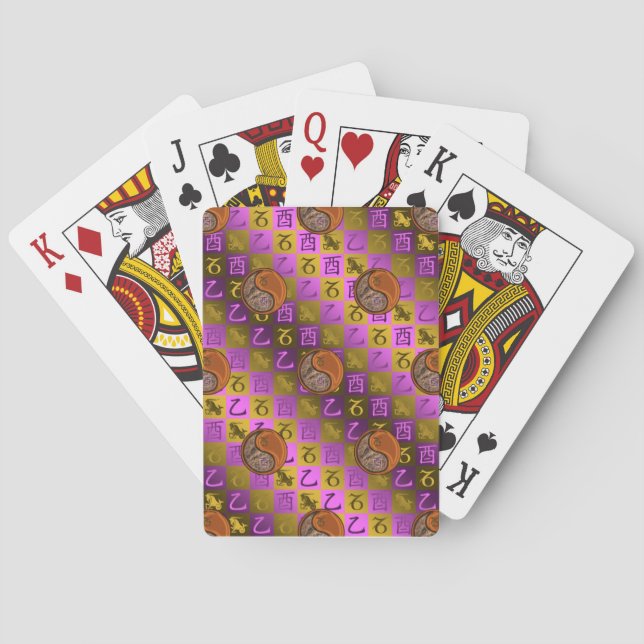 Jeu De Cartes Capricorne & Coq de Bois (dos)