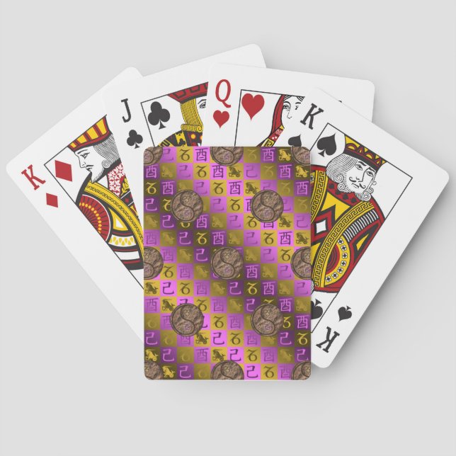 Jeu De Cartes Capricorne & Coq de Terre (dos)