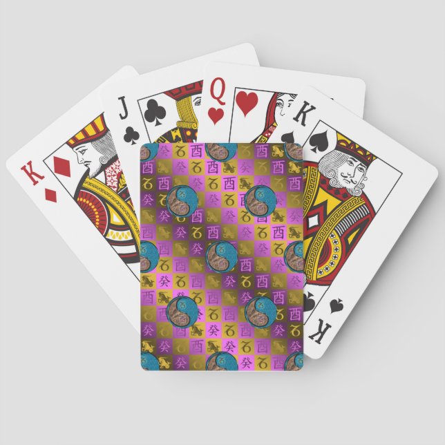 Jeu De Cartes Capricorne & Coq d'eau (dos)