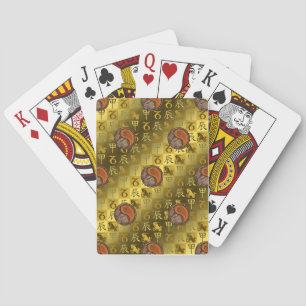 Jeu De Cartes Capricorne & Dragon de Bois