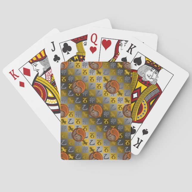 Jeu De Cartes Capricorne & Lapin de Bois (dos)
