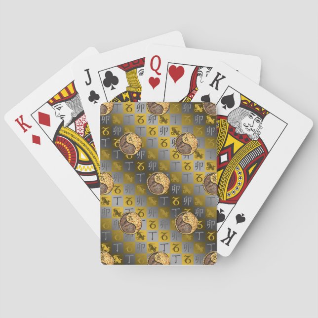 Jeu De Cartes Capricorne & Lapin de Feu (dos)