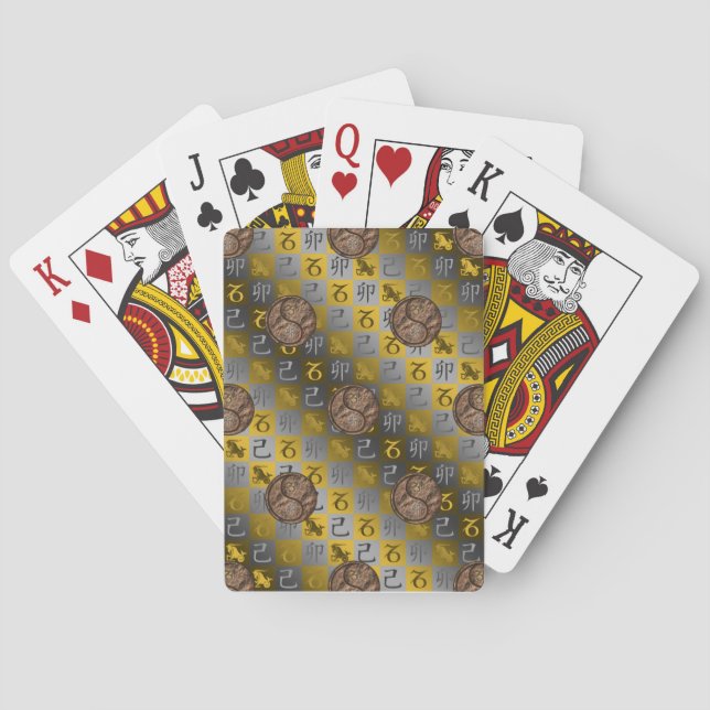 Jeu De Cartes Capricorne & Lapin de Terre (dos)