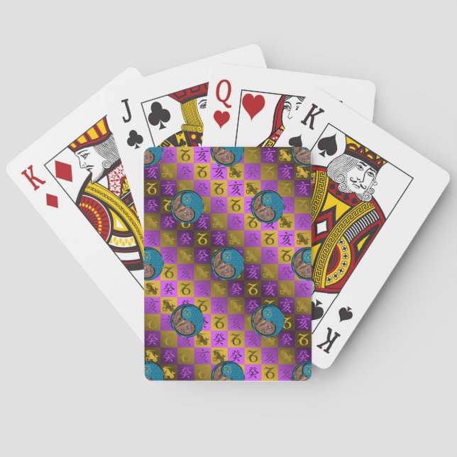 Jeu De Cartes Capricorne & Sanglier d'eau (dos)