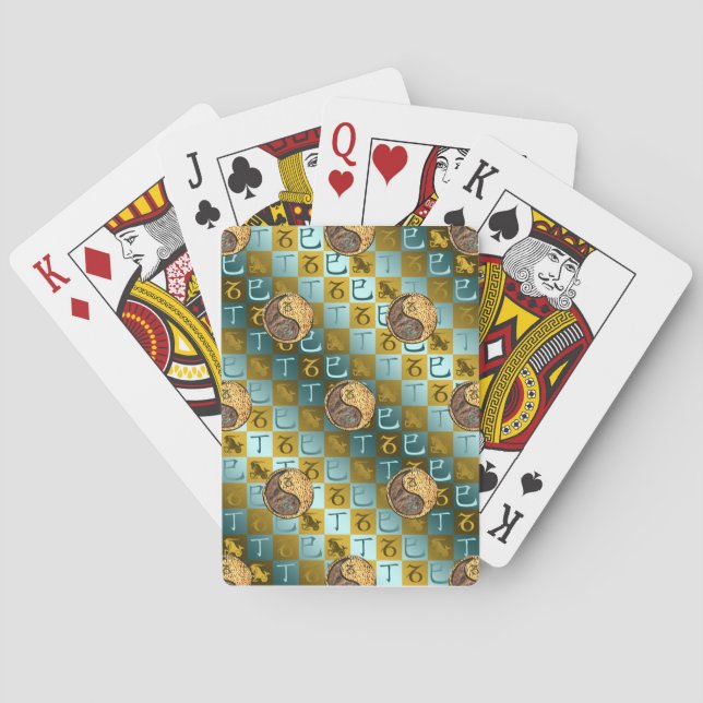 Jeu De Cartes Capricorne & Serpent de feu (dos)