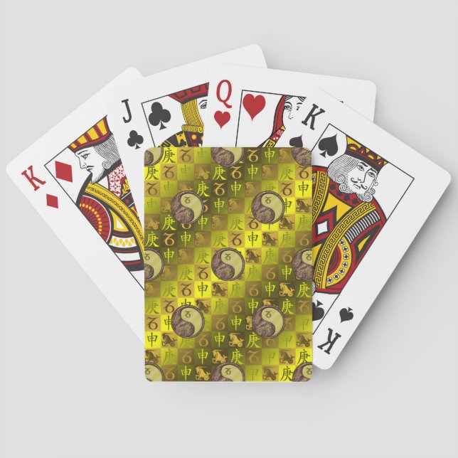 Jeu De Cartes Capricorne & Singe de Métal (dos)