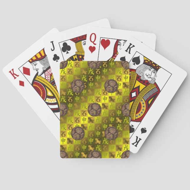 Jeu De Cartes Capricorne & Singe de Terre (dos)