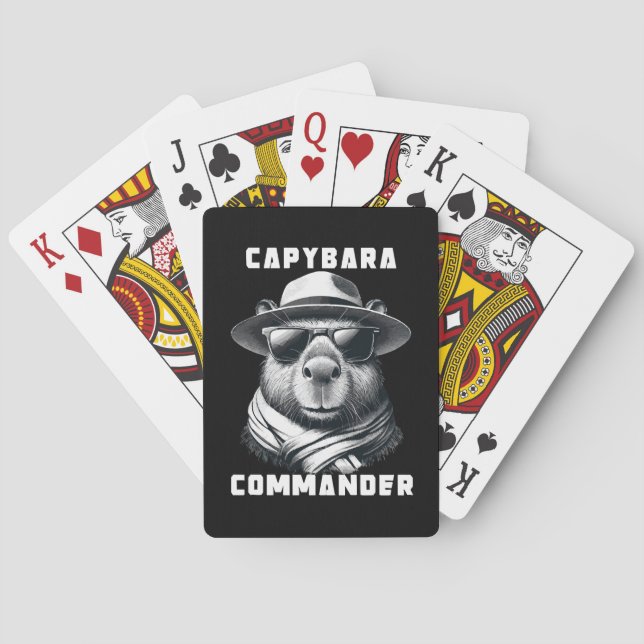 Jeu De Cartes Capybara Avec Lunettes De Soleil Capy Commander (dos)